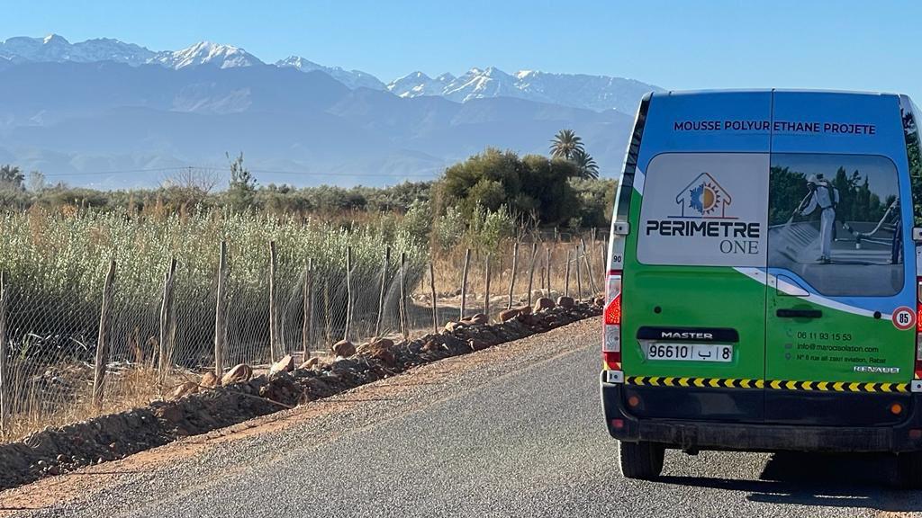 Véhicule d'intervention Périmètre One sur le terrain au Maroc